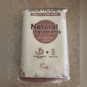 Momcozy Natural Ingredients Breast Pump Wipes - White & Rose